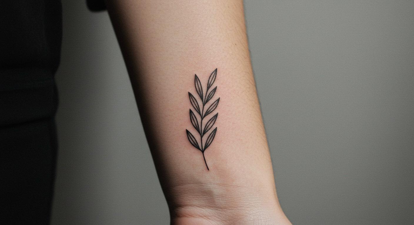 27 Striking Minimalist Plant Tattoo Ideas for Timeless Charm