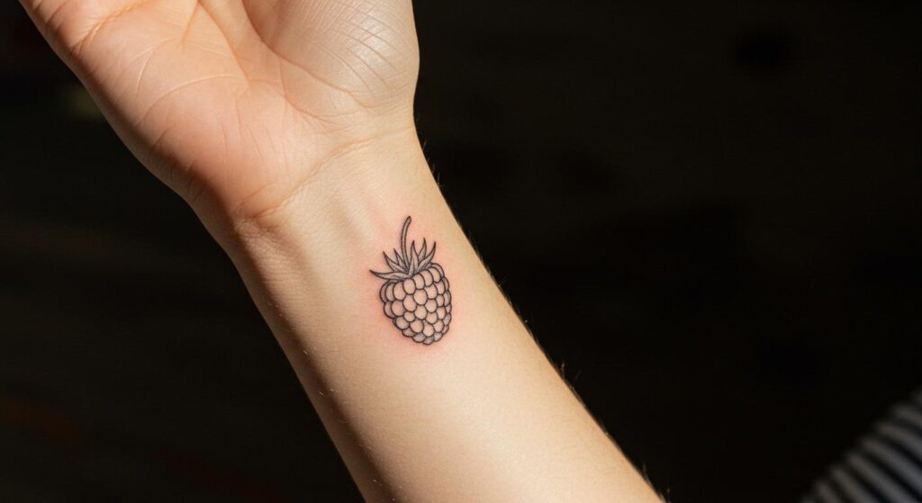 27 Bold Raspberry Tattoo Ideas to Elevate Your Minimalist Style