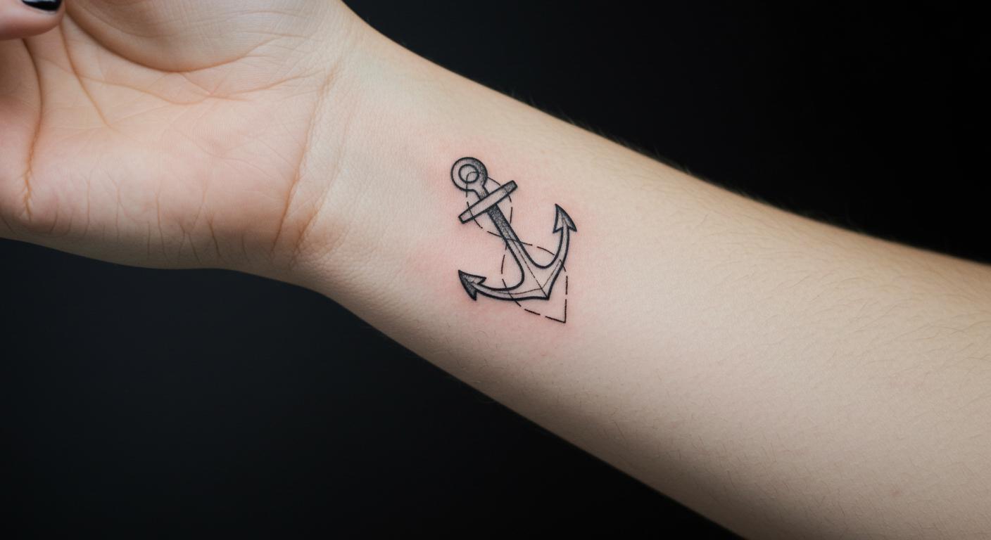 27 Striking Minimalist Anchor Tattoos to Inspire Your Next Ink