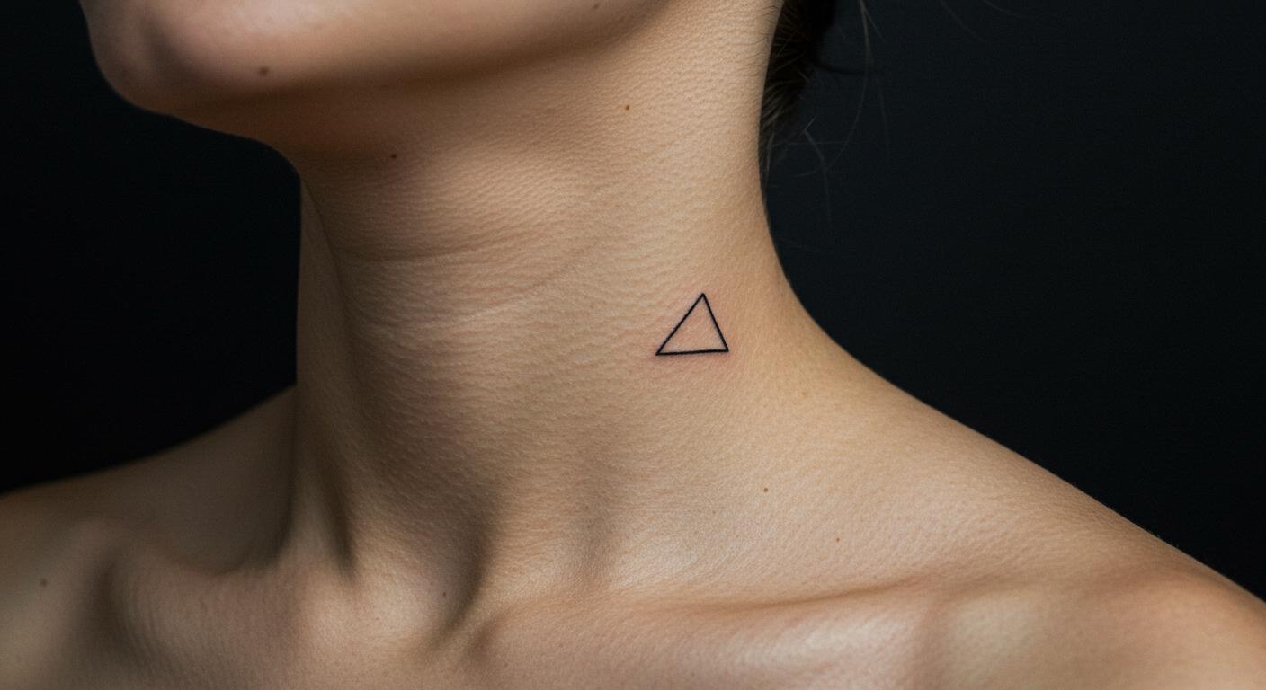 27 Striking Neck Minimalist Tattoos That Elevate Your Style