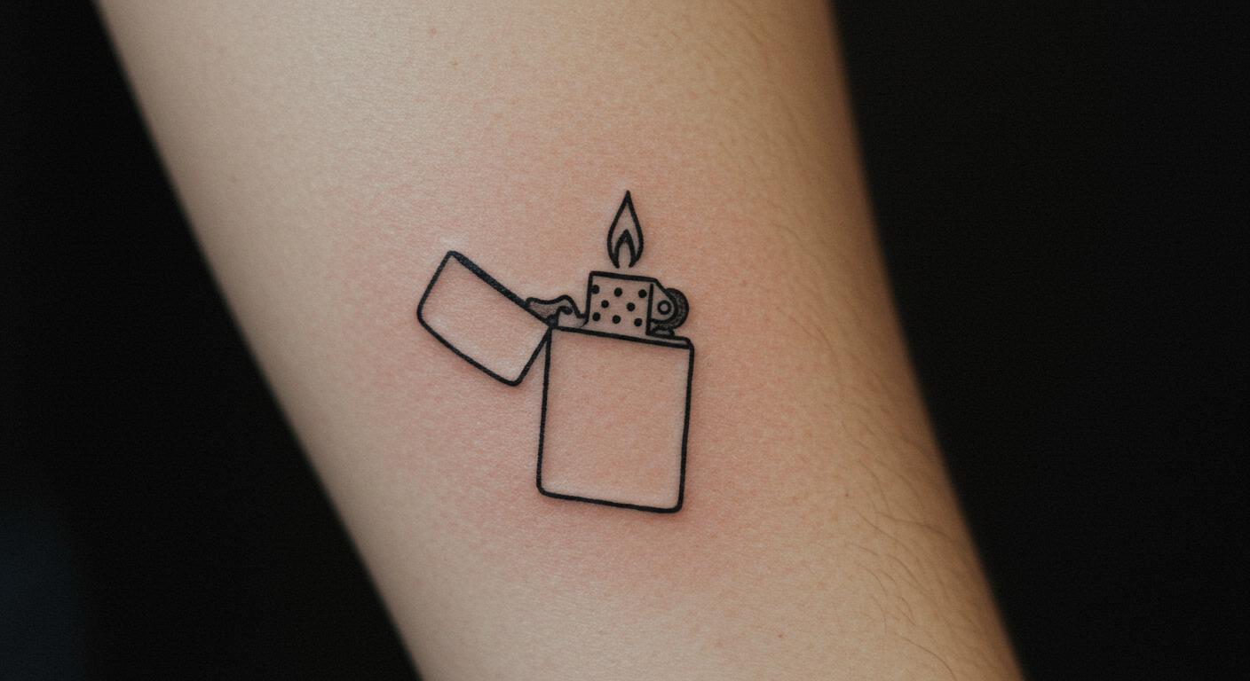 27 Sleek Lighter Tattoo Ideas for Clean, Chic Style