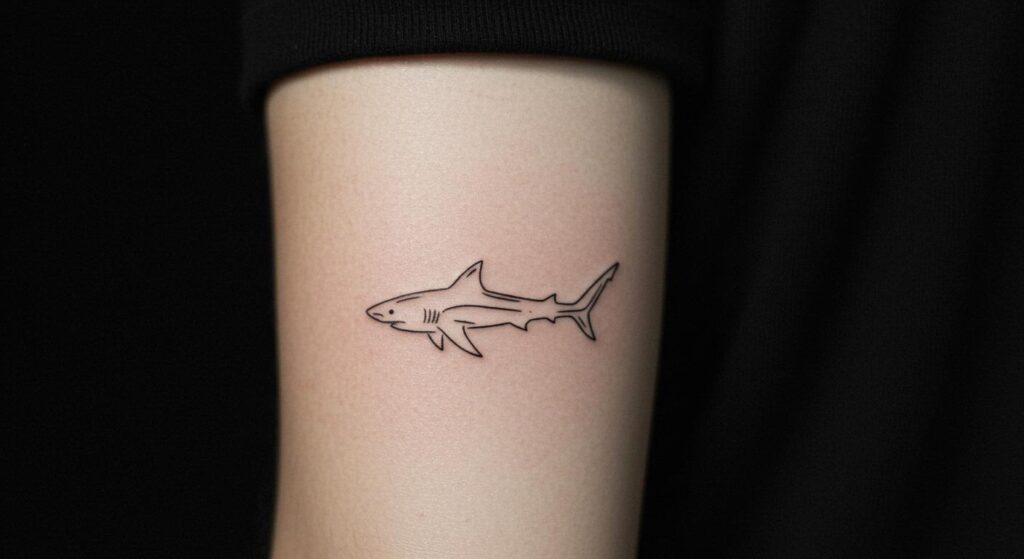27 Striking Minimalist Shark Tattoo Ideas to Inspire Bold Ink