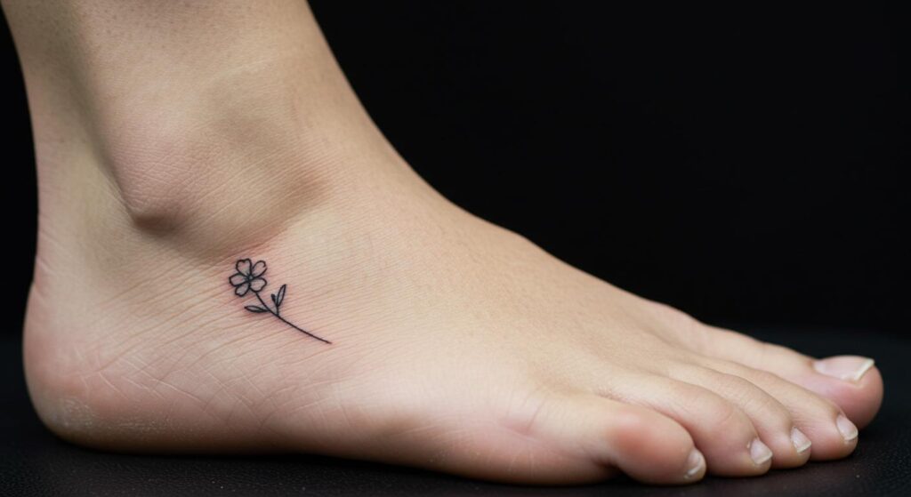 27 Stunning Minimalist Foot Tattoo Ideas to Elevate Style