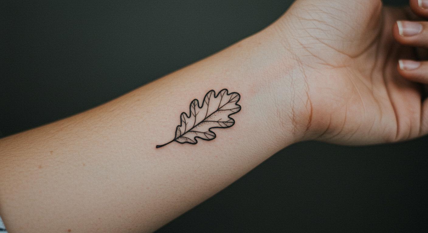 27 Striking Minimalist Leaf Tattoo Ideas for Timeless Style
