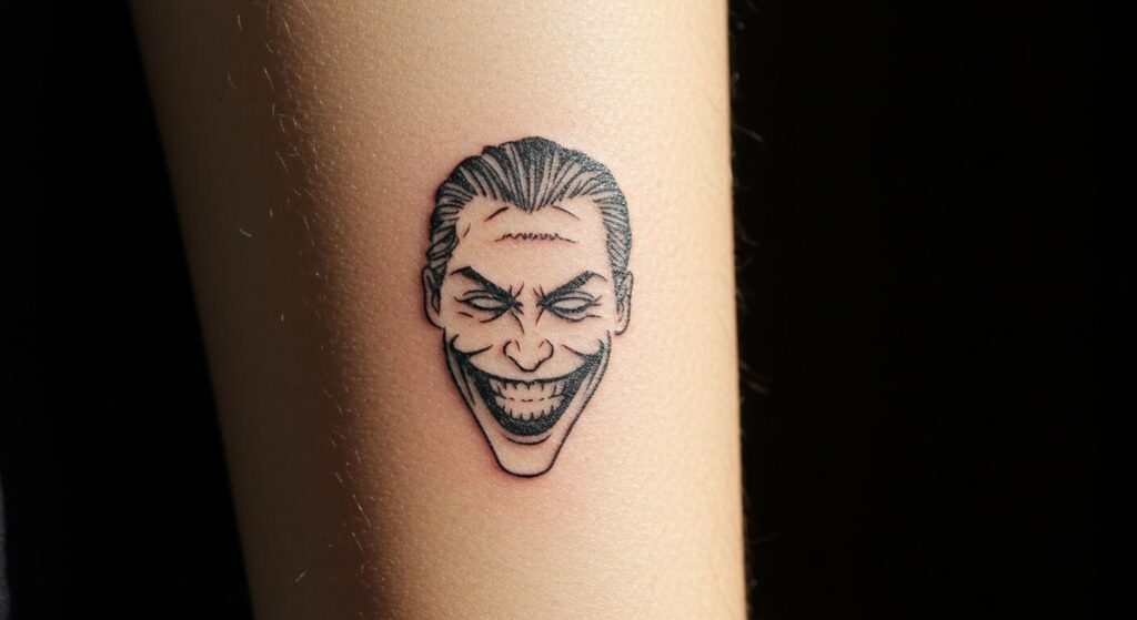 27 Striking Joker Minimalist Tattoo Ideas to Inspire Your Next Ink