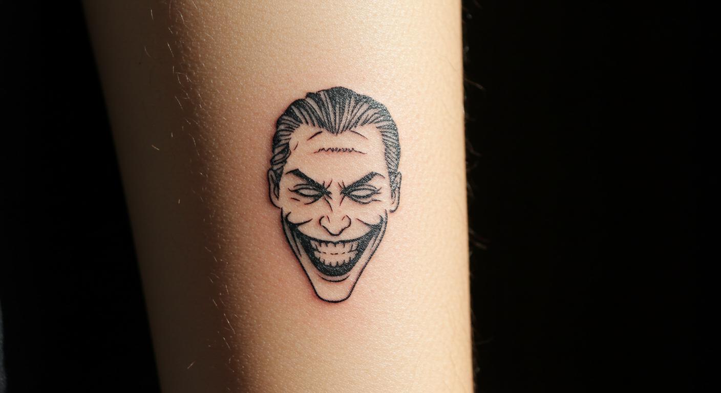 27 Striking Joker Minimalist Tattoo Ideas to Inspire Your Next Ink