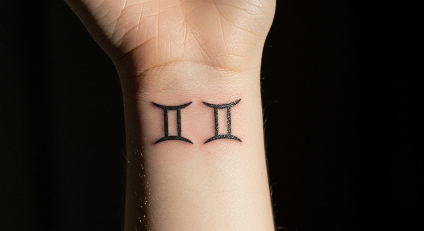 27 Stunning Gemini Minimalist Tattoo Ideas for Personal Meaning