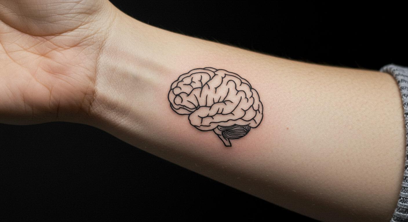 27 Bold Brain Tattoo Ideas for Minimalist, Meaningful Ink
