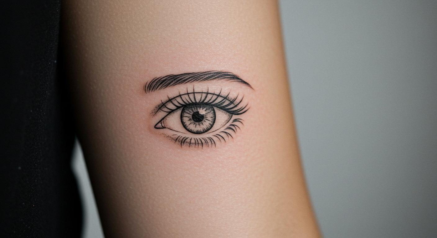 27 Striking Minimalist Eye Tattoo Ideas to Boost Style