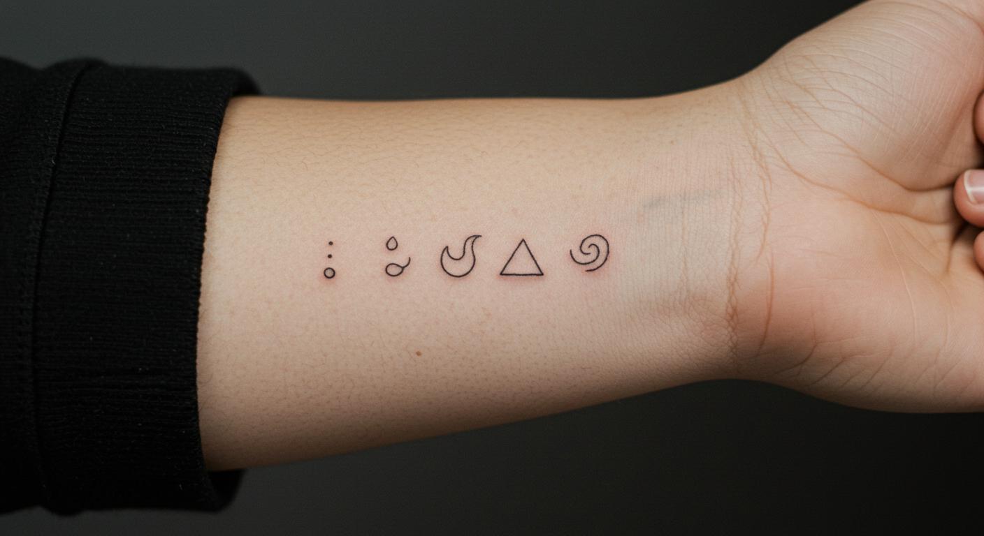 27 Stunning 4 Elements Tattoo Ideas for Minimalist Style