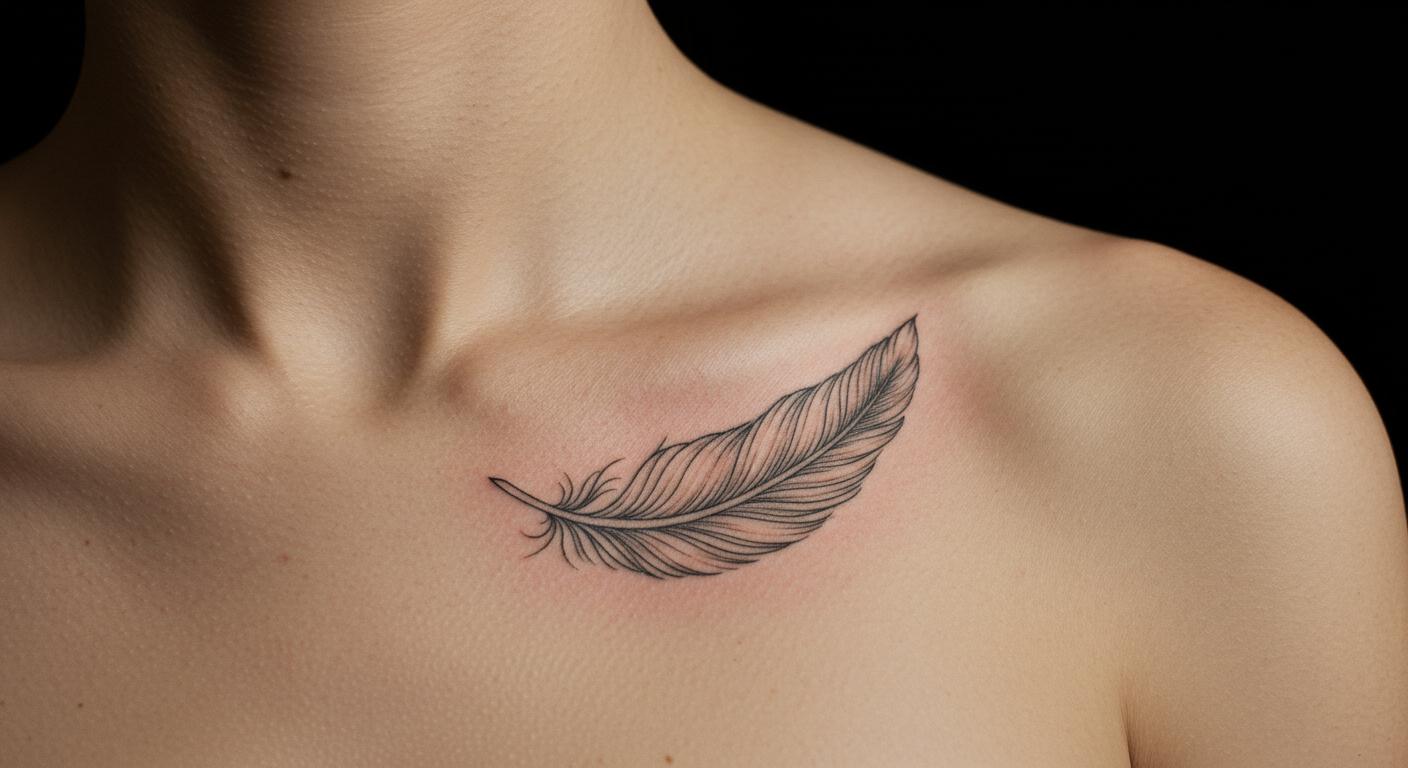 27 Striking Minimalist Tattoo Collar Bone Ideas to Elevate Your Style