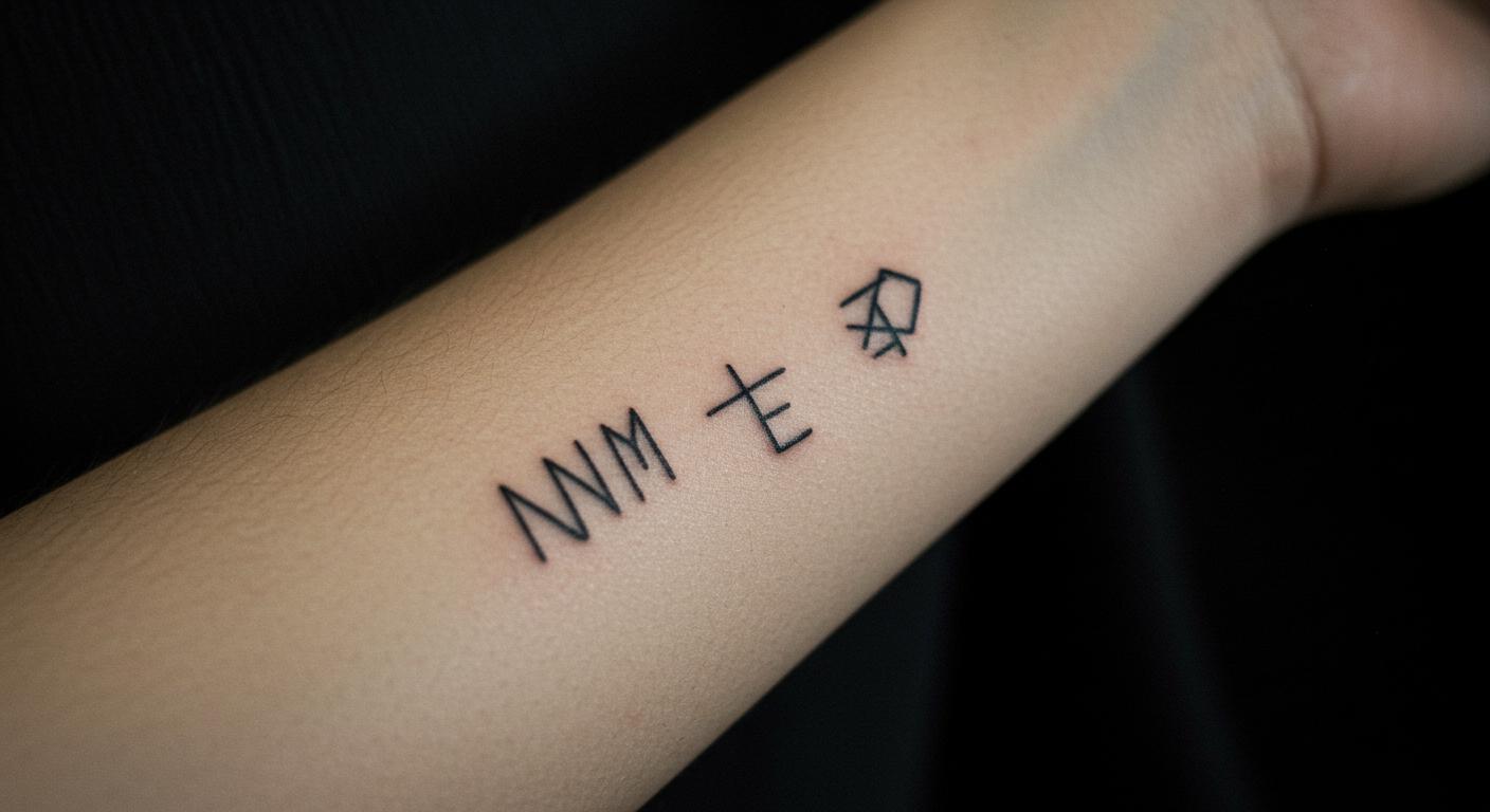 27 Stunning Minimalist Tattoo Letters for Timeless Style