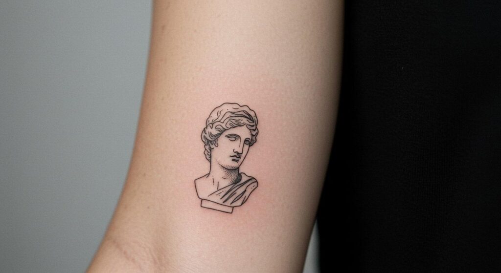 27 Striking Greek Statue Tattoo Ideas for Timeless Elegance