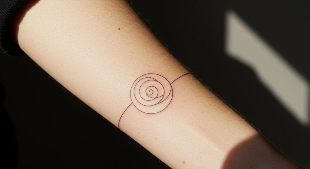 27 Stunning Linear Tattoo Minimalist Ideas for Timeless Style