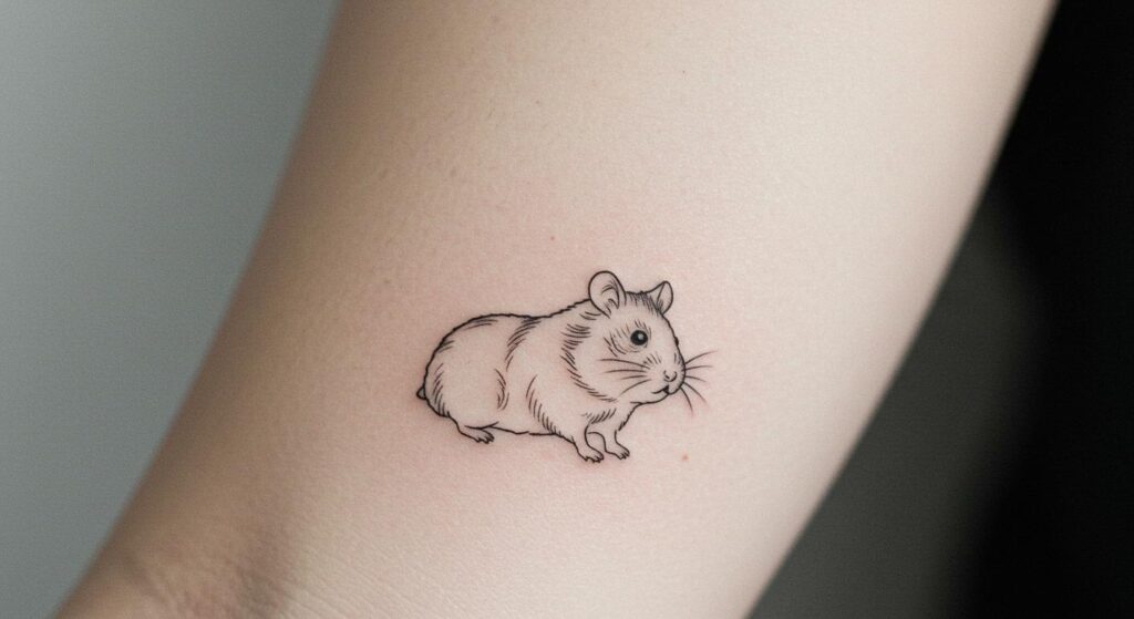 27 Chic Hamster Tattoo Ideas to Spark Minimalist Charm