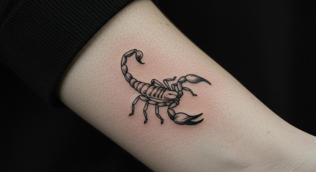 27 Striking Scorpion Minimalist Tattoo Ideas for Bold Simplicity