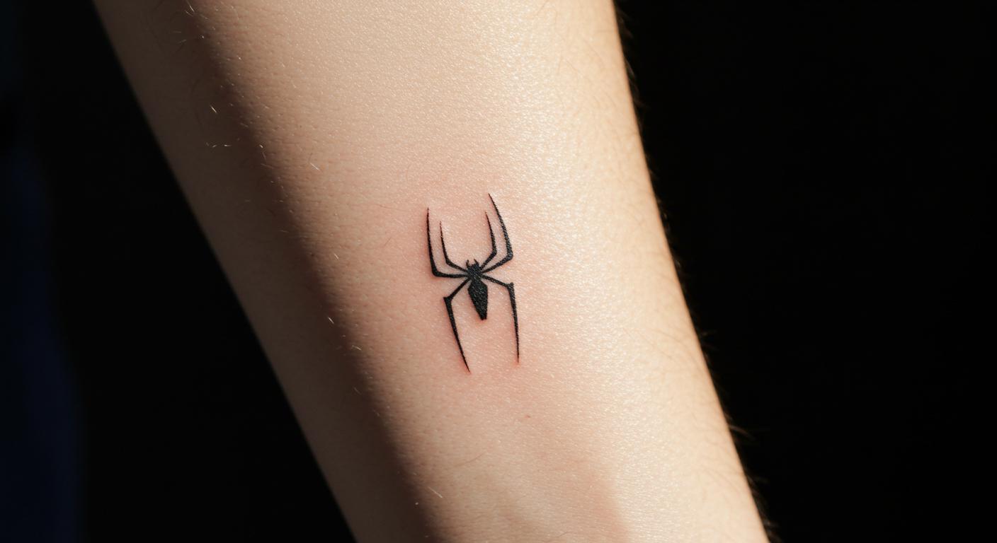 27 Striking Minimalist Spiderman Tattoos to Inspire Your Next Ink