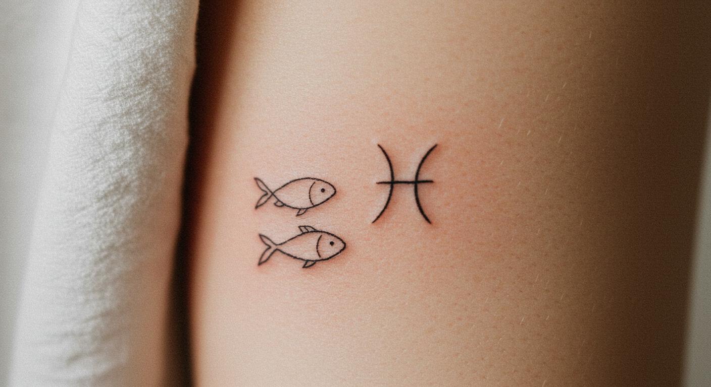 27 Stunning Pices Tattoo Ideas for Minimalist Style