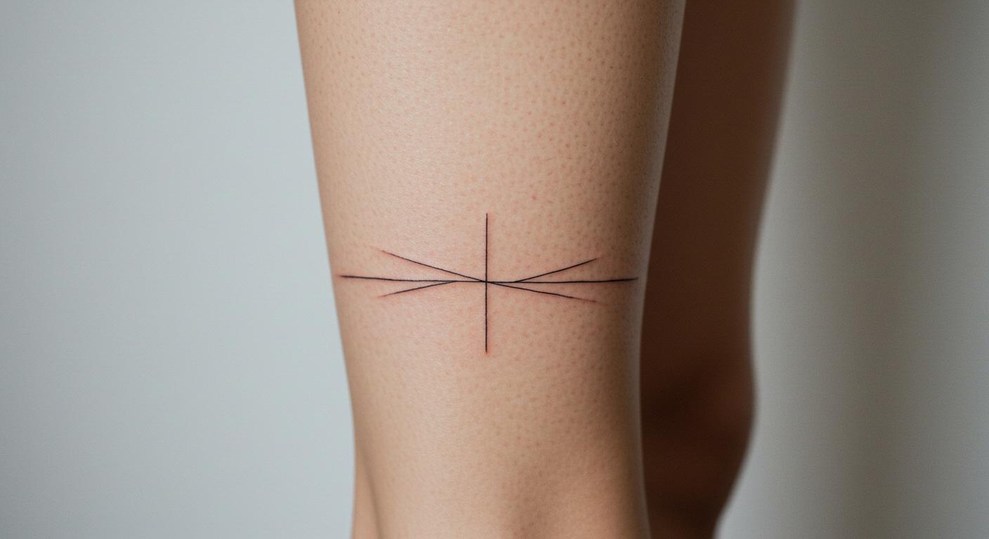 27 Stunning Minimalist Tattoo Leg Ideas for Elegant Style