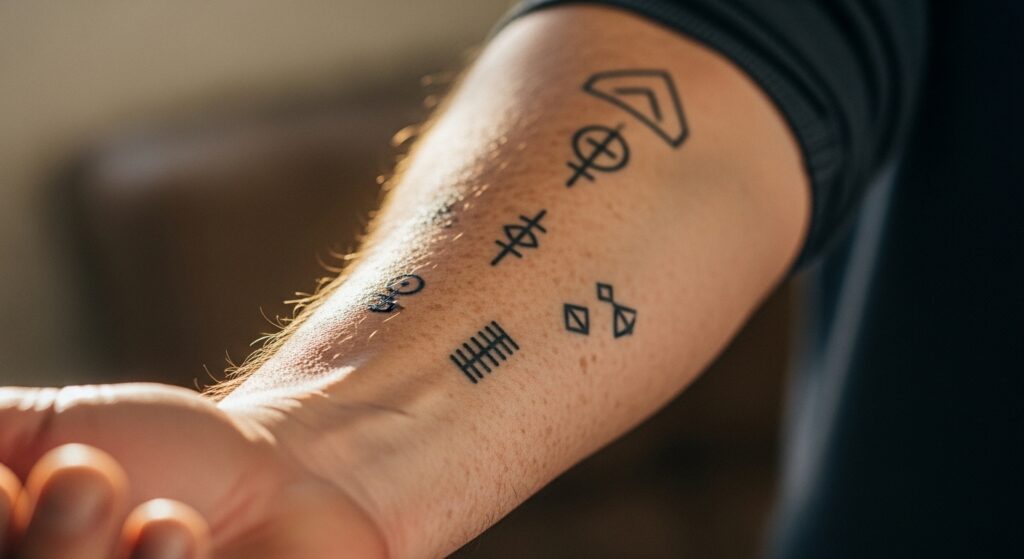 22 Timeless Minimalist Tattoos for Men Getting Inked After 40
