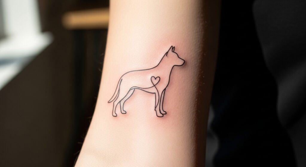 20 Touching Memorial Dog Tattoos to Honor a Lost Pet Forever