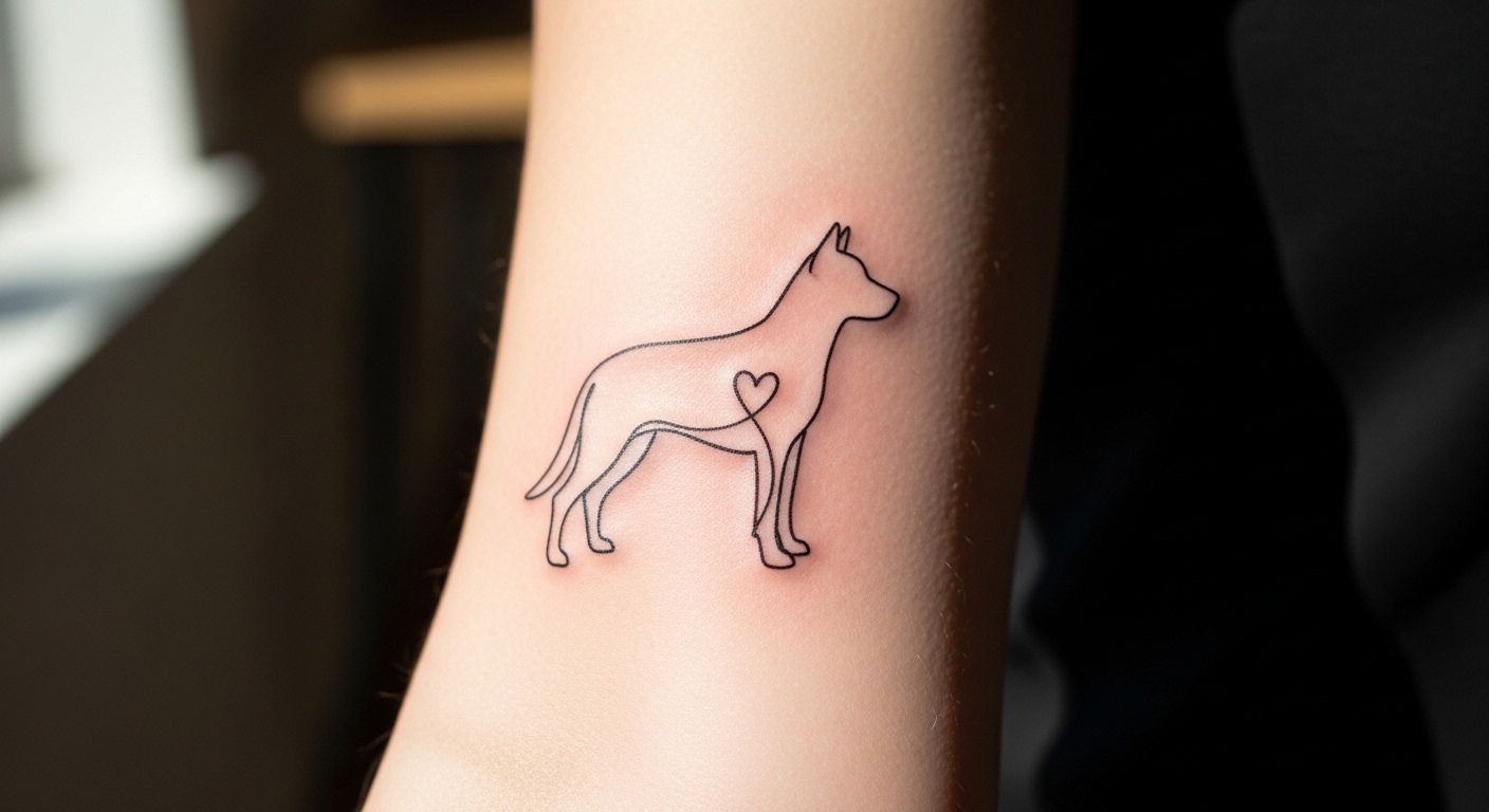 20 Touching Memorial Dog Tattoos to Honor a Lost Pet Forever