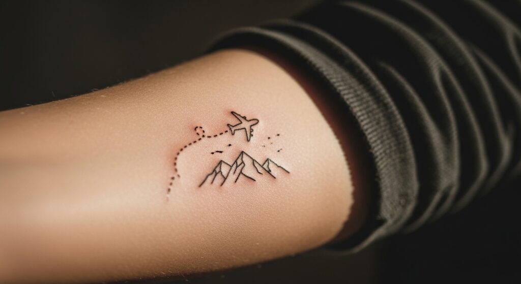 20 Cool Minimalist Tattoos for Full-Time Travelers and Nomads