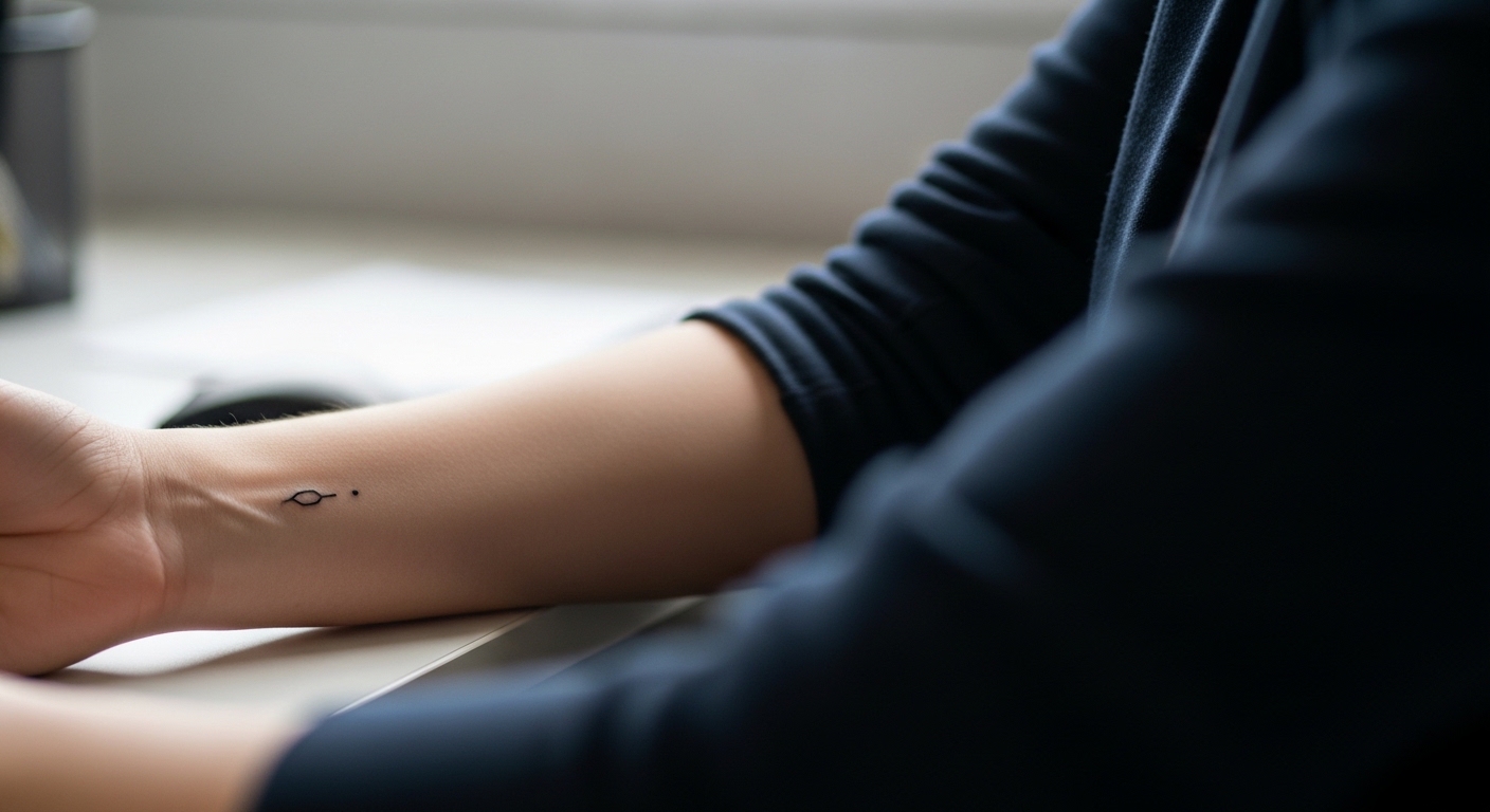 20 Tiny Minimalist Tattoos Office Workers Can Hide Effortlessly