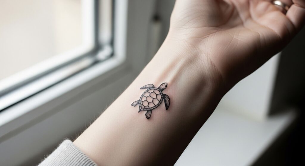21 Meaningful Turtle Tattoos That Celebrate Slow Living