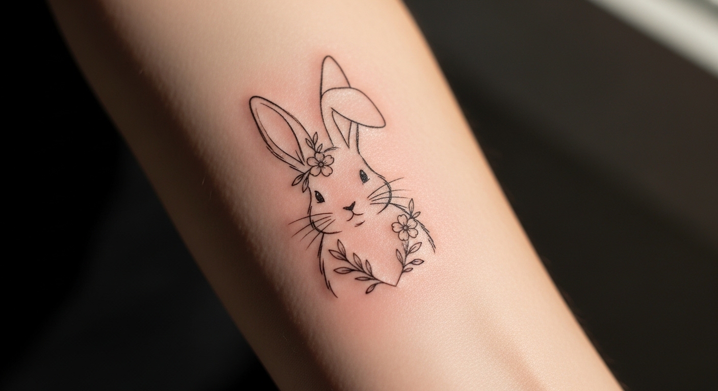 22 Adorable Bunny Tattoos That Are Perfect for Spring Lovers
