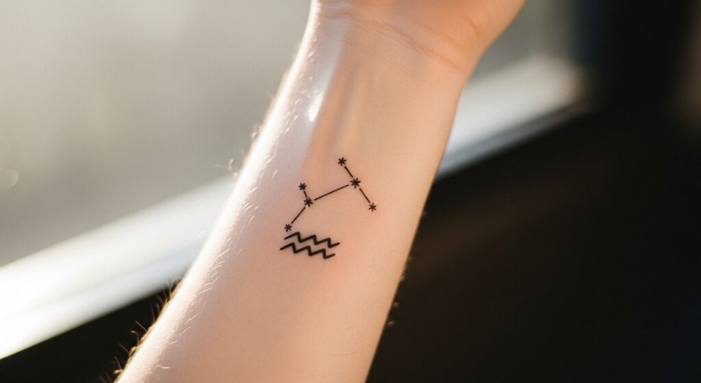 21 Tiny Aquarius Constellation Tattoos That Look Timelessly Chic
