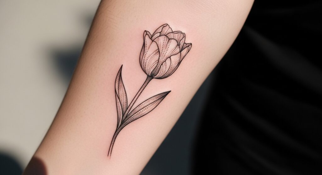 22 Stunning Tulip Tattoos Celebrating European Floral Heritage