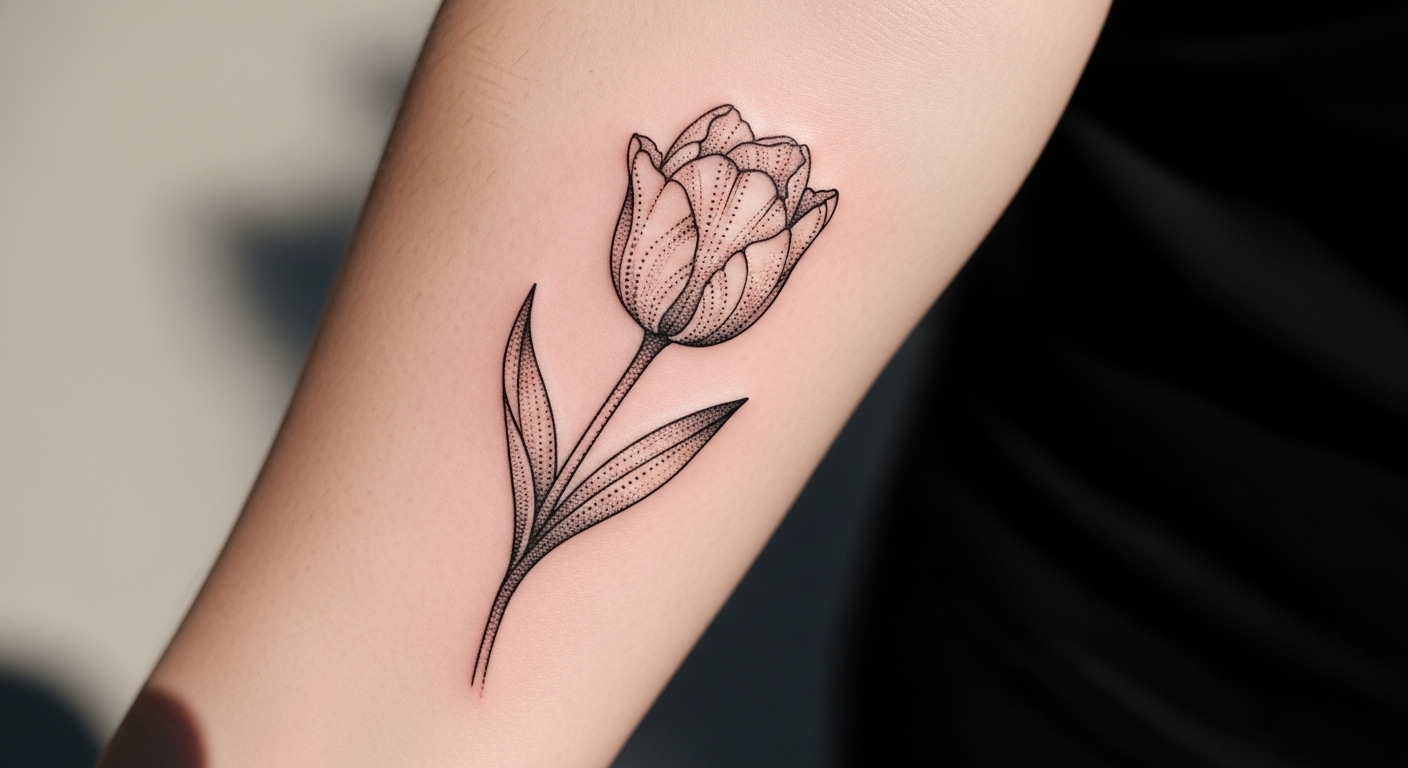 22 Stunning Tulip Tattoos Celebrating European Floral Heritage