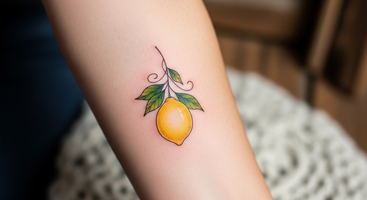 21 Charming Lemon Tattoos Perfect for the Cottagecore Aesthetic
