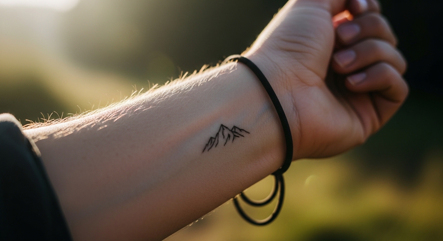 22 Bold Mountain Tattoos for Hikers Who Live for the Summit