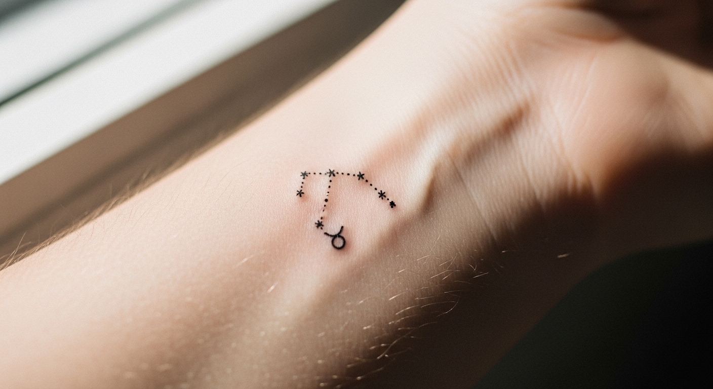 21 Tiny Taurus Constellation Tattoos With Timeless Minimalist Style