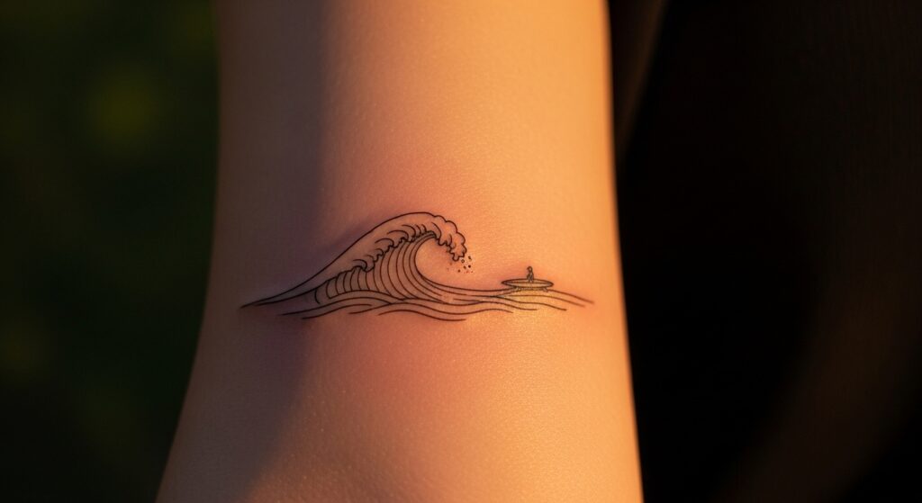 21 Bold Ocean Tattoos for Surfers and Dedicated Water Sports Lovers