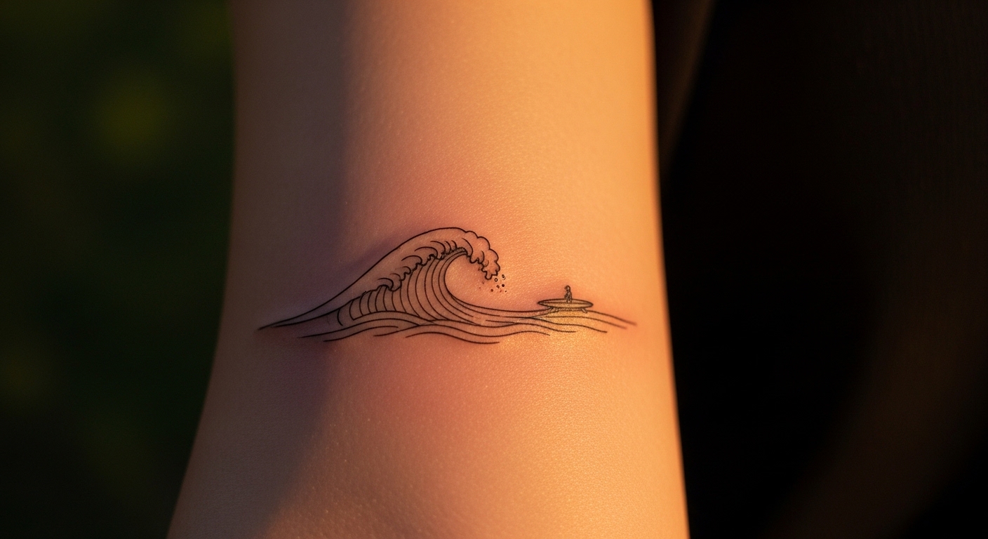 21 Bold Ocean Tattoos for Surfers and Dedicated Water Sports Lovers