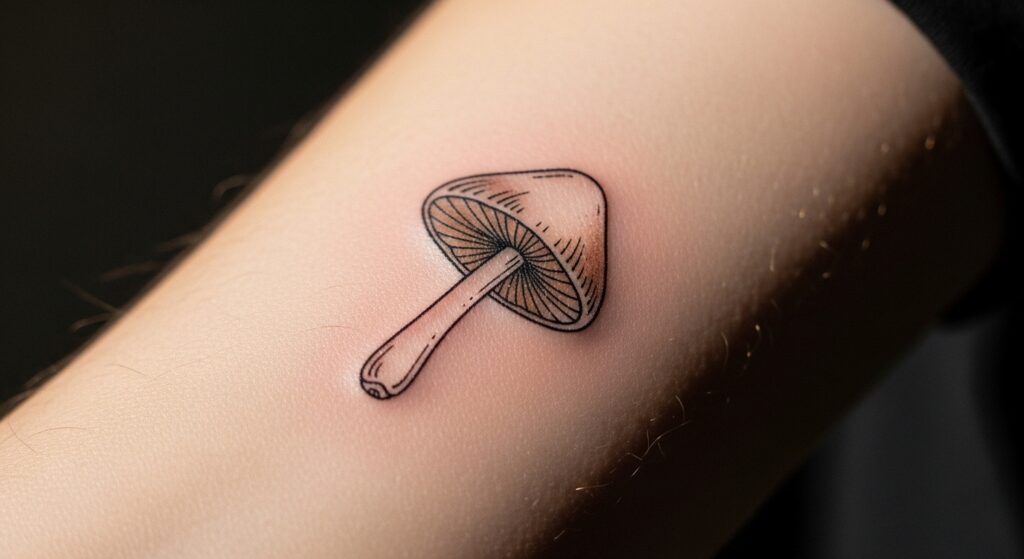21 Charming Mushroom Tattoos for People Who Love Wild Foraging