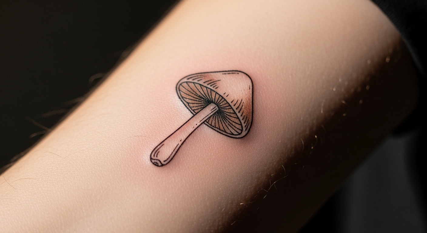 21 Charming Mushroom Tattoos for People Who Love Wild Foraging