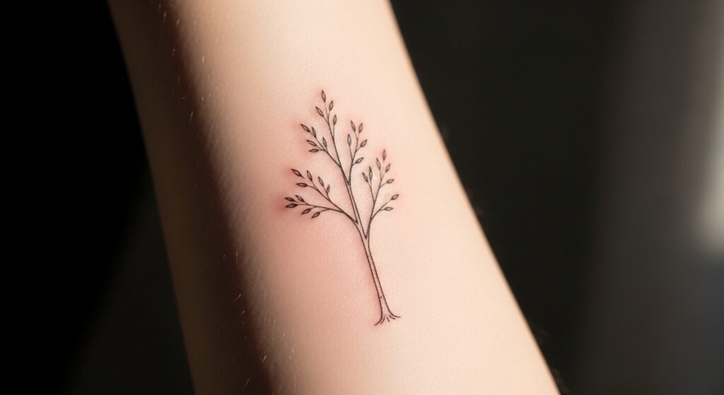 21 Beautiful Tree Tattoos That Represent Personal Growth Cycles