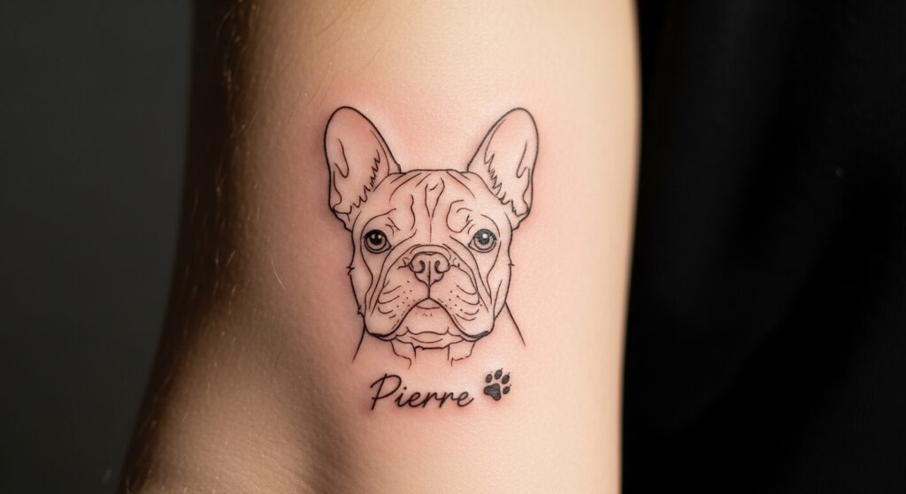 22 Heartfelt French Bulldog Tattoos to Honor a Lost Companion