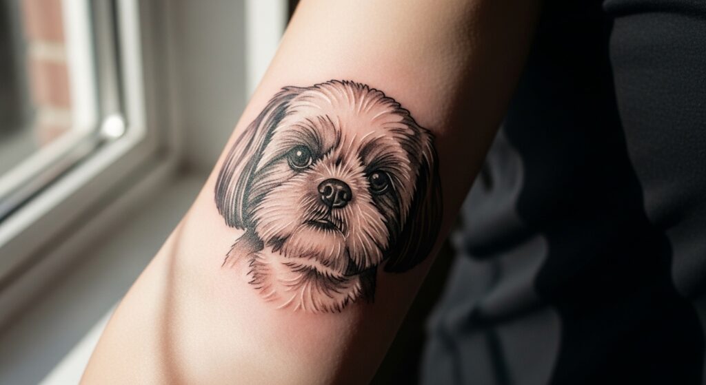 22 Sweet Shih Tzu Tattoos to Forever Honor a Beloved Dog