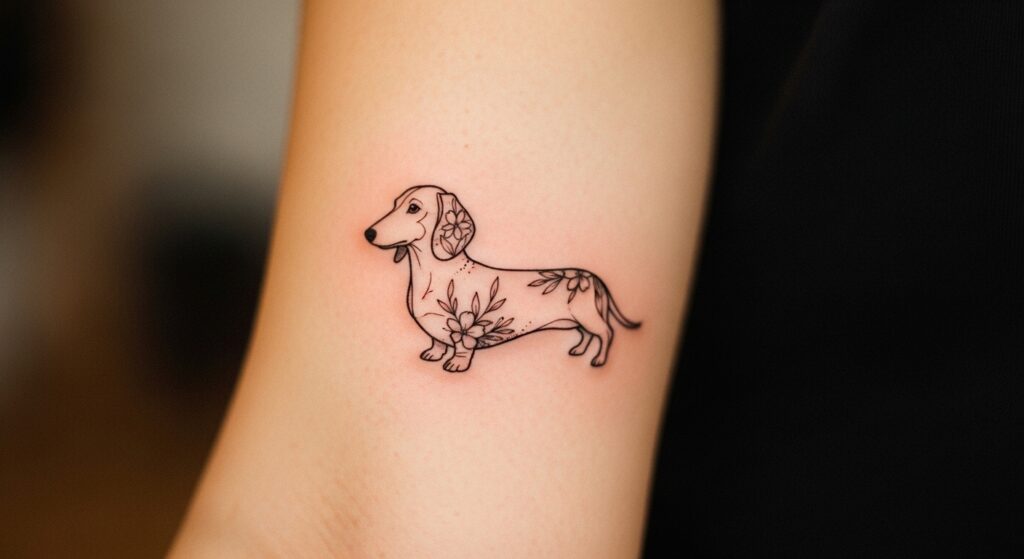 21 Adorable Wiener Dog Tattoos Every Dachshund Owner Cherishes
