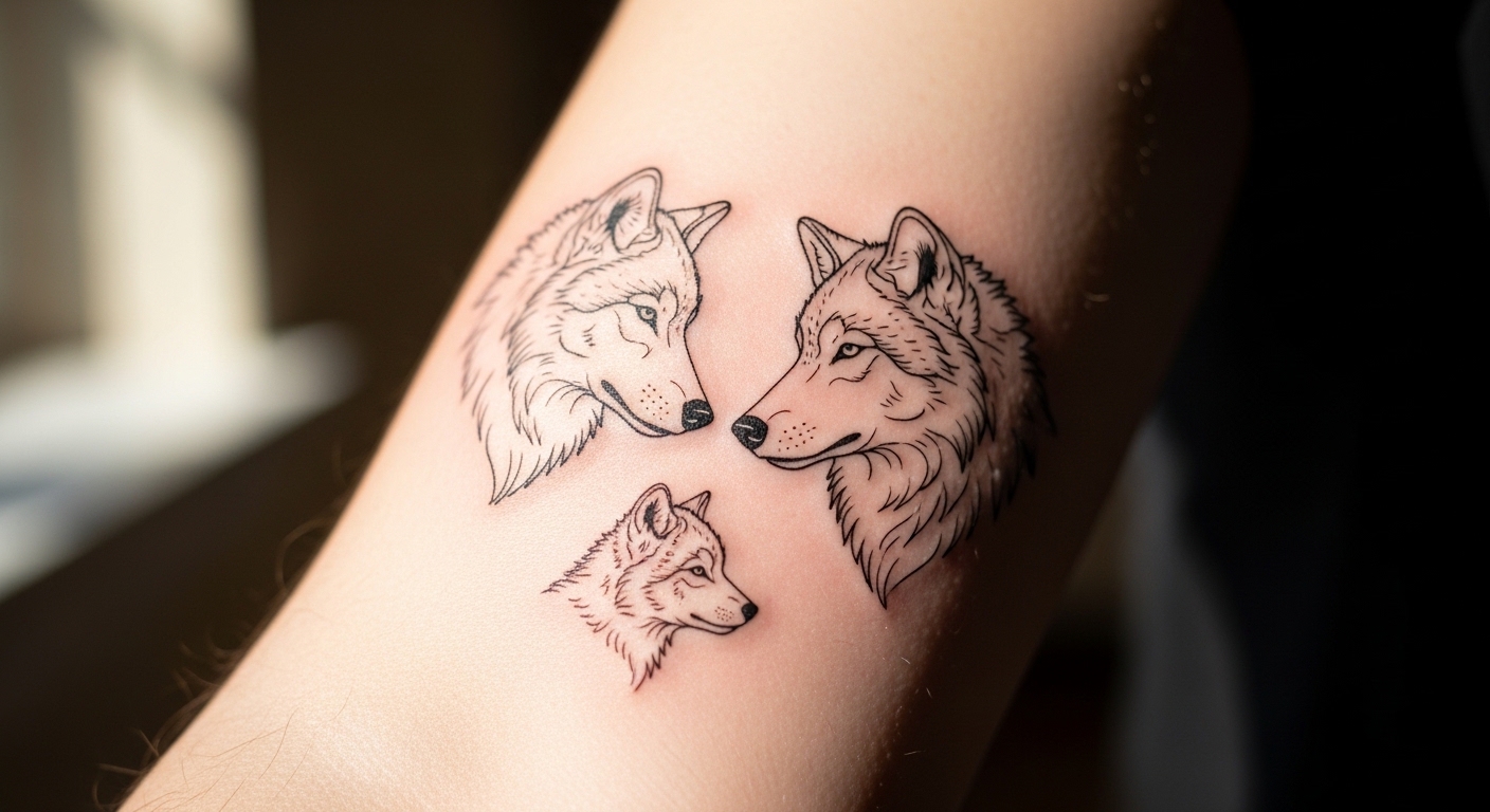 21 Meaningful Wolf Tattoos Celebrating Family Loyalty and Love