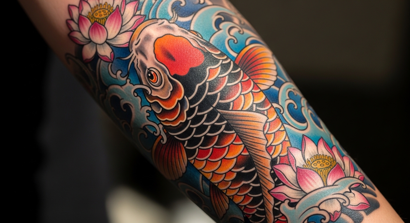 21 Authentic Koi Fish Tattoos With Deep Japanese Symbolism
