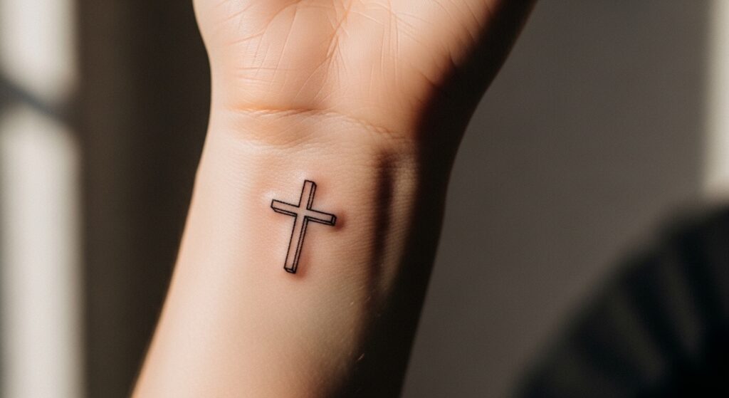 22 Simple Cross Tattoos That Carry Deep Personal Faith Stories