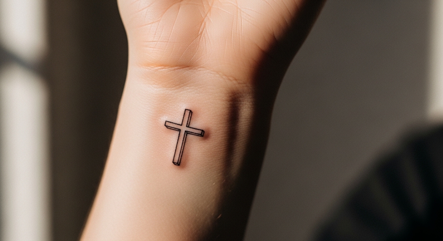 22 Simple Cross Tattoos That Carry Deep Personal Faith Stories