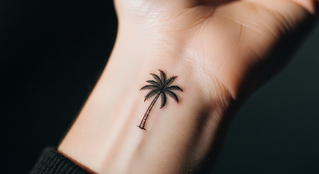 22 Breezy Palm Tree Tattoos for People Who Live for Tropical Vibes