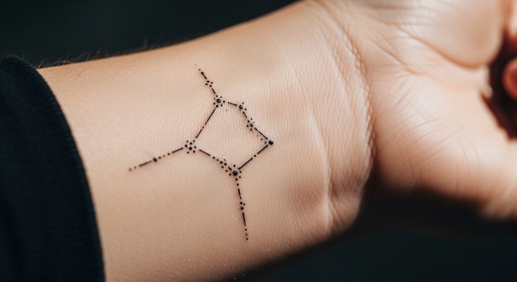 21 Tiny Aries Constellation Tattoos With Timeless Minimalist Style